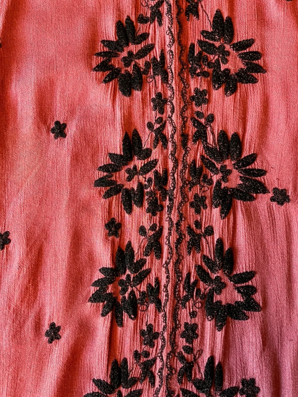 Free People Embroidered Fable Deep Pink Maxi Dress size small - Picture 3 of 8